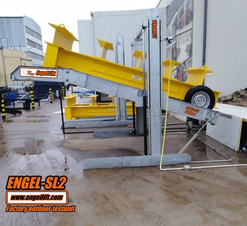 ENGEL-SL2 KNICKPLATTFORM;  2-SÄULEN PARKHEBEBÜHNE, (5)