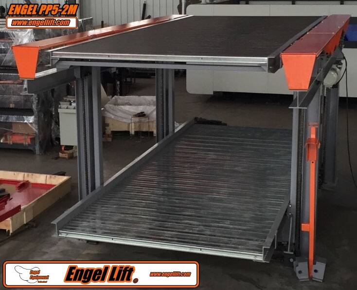 ENGEL-PP2-5M ; Keller Double &- QuadroParker Parkhebebühnen, Unterirdische Doppelplattform Parklift, Mechanisch-2