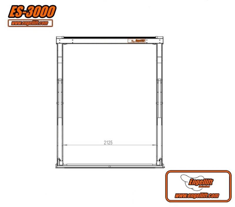 ES-3000 : Hochhub Scheren Parkhebebühne.,  Hochhub Transport Hebebühnen.-Zeichnung-3