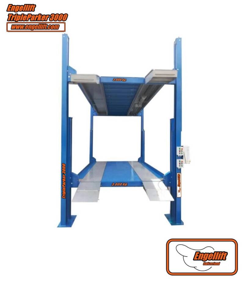 ENGEL-TRIPLEPARKER 3000;  4-SÄULEN TRIPLE PARKHEBEBÜHNE (2X 3.000KG.) -4