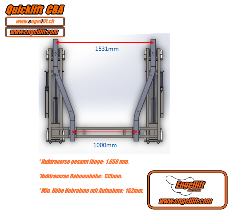 Quicklift CBA; Quer Hubtraverse Satz;  -3