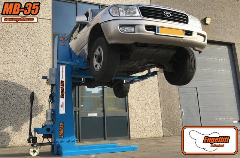 Engellift MB-35; PREMIUM Einsäulen Mobile Hebebühnen-2