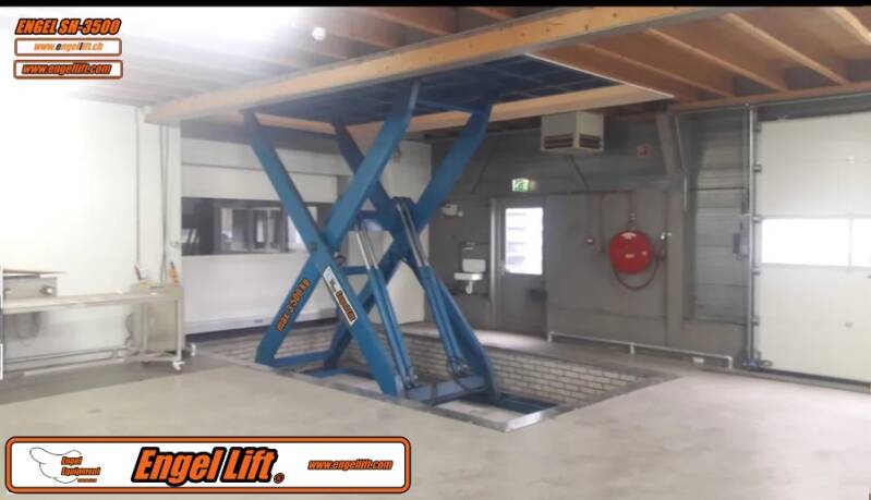 Engel SH-3500 : Hochhub Scheren Transport Hebebühne.