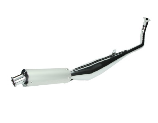 Tomos uitlaat bullet (chrome) 28mm