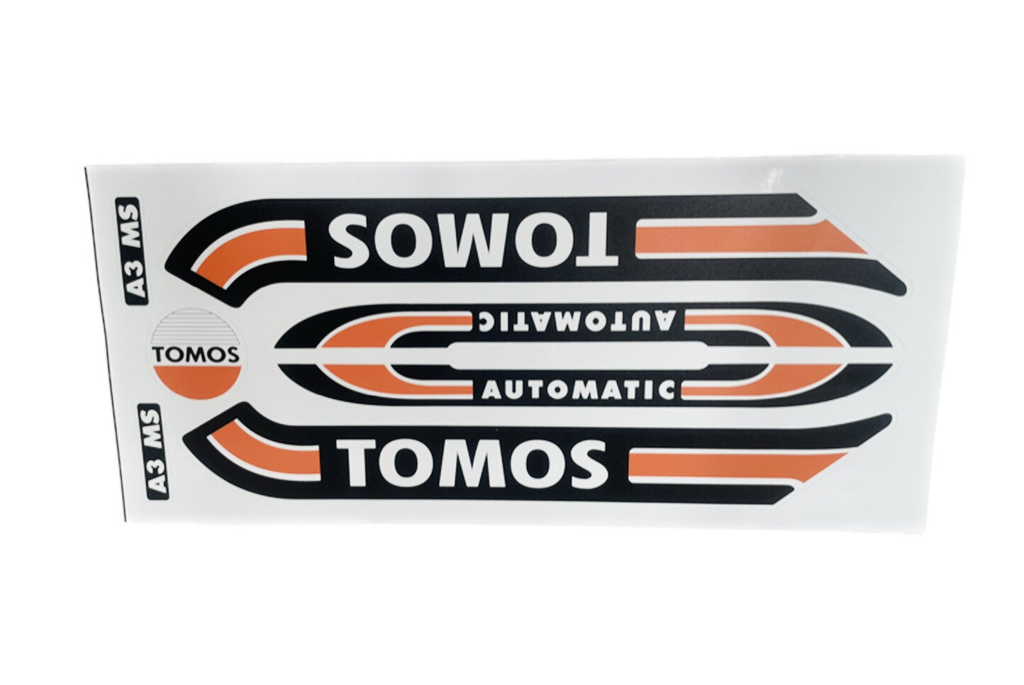 Stickerset oranje oud model A3