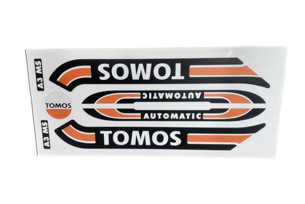 Stickerset oranje oud model A3