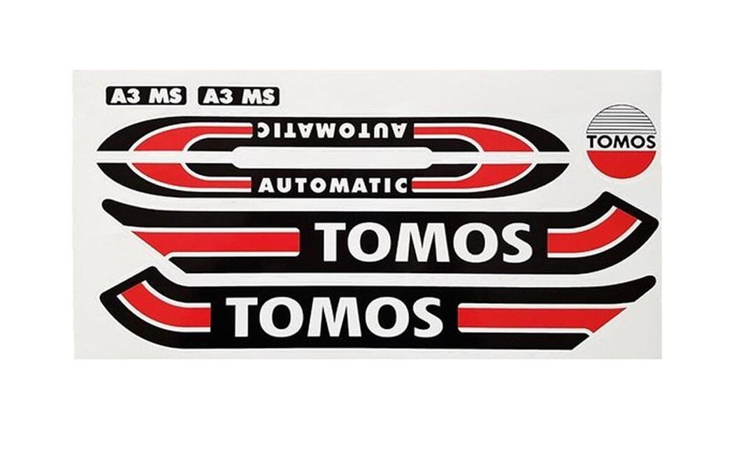 Sticker / transferset voor A3 A35 S25 rood - zwart - wit