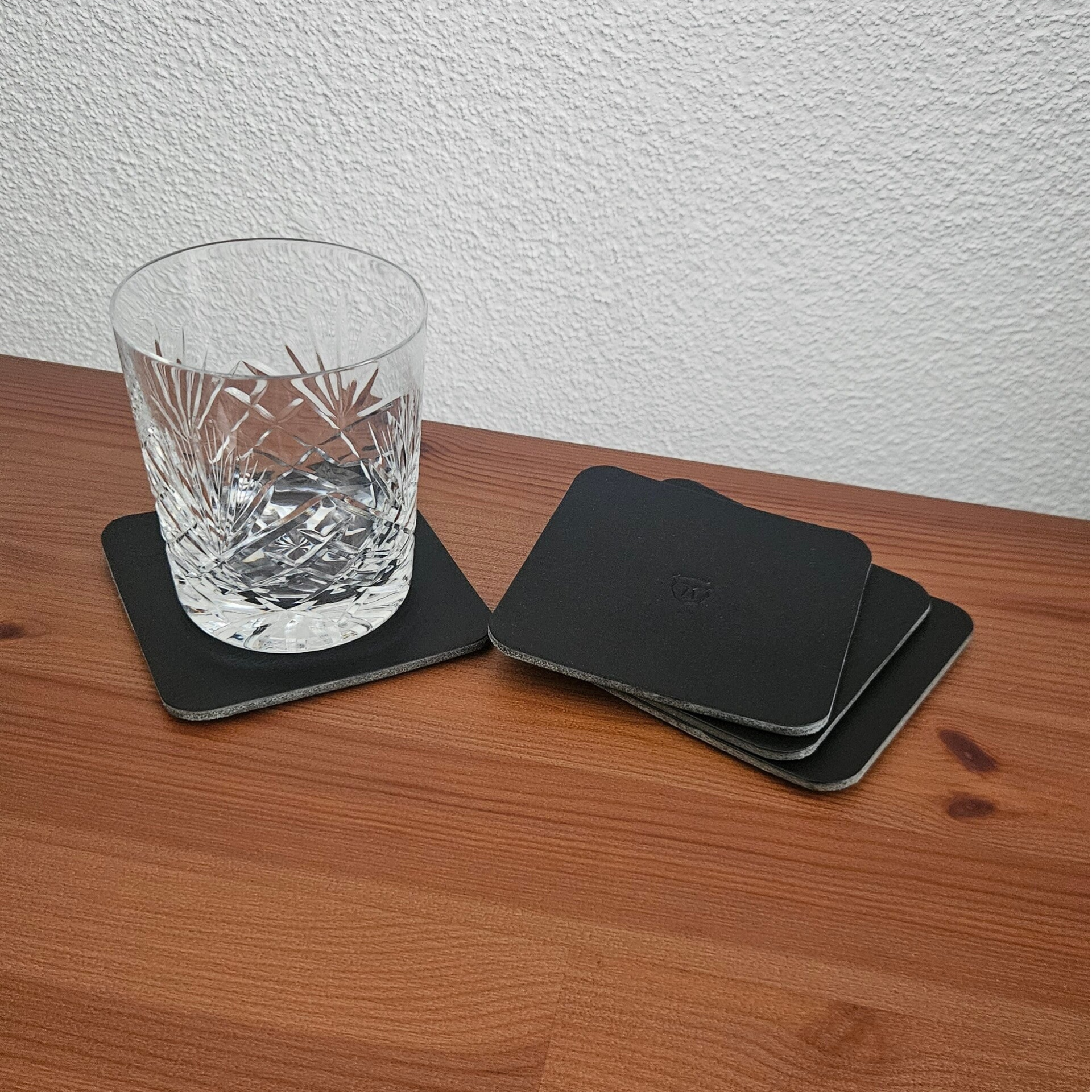 Lederuntersetzer Quadrat