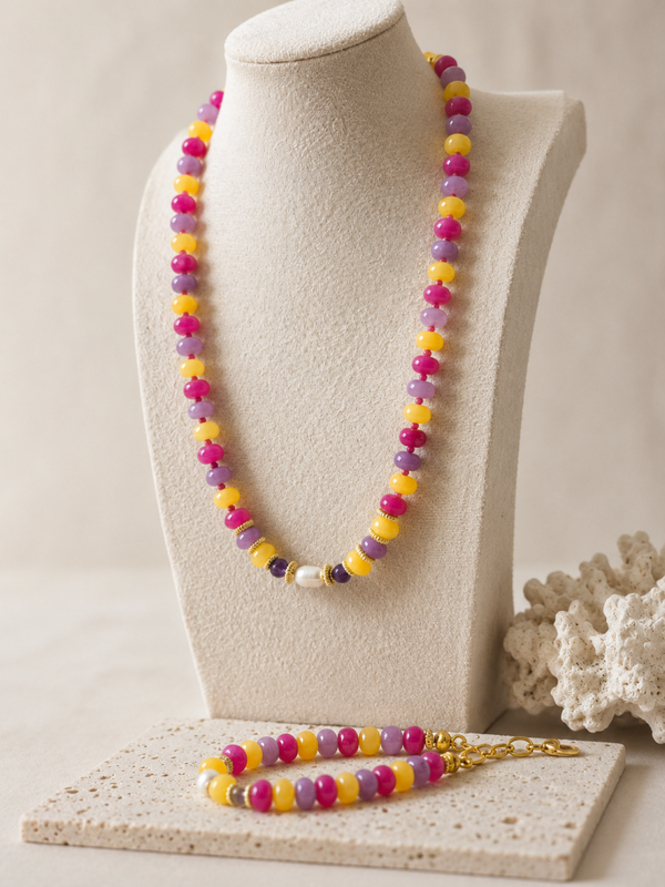 Collier coloré Jardin Créole