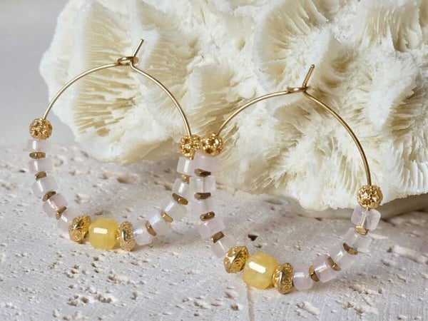 Boucles d’oreilles Frangipani