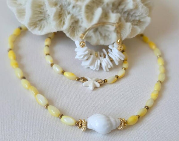 Collier Vanille 🐚💛 - Collection – Baisers des Tropiques