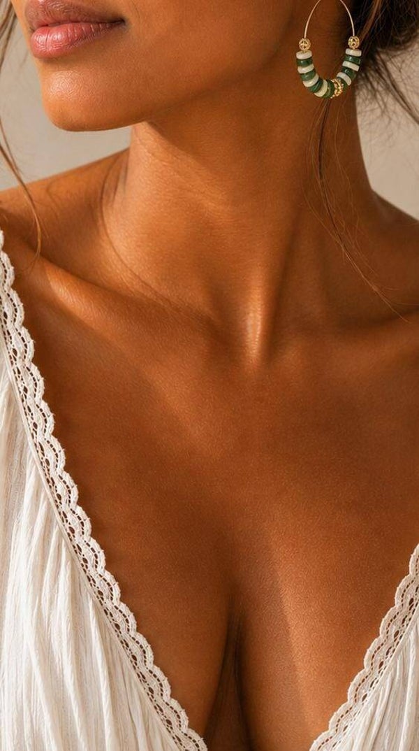 Boucles d’oreilles Lagon Émeraude 💚