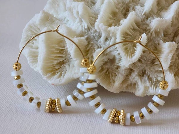 Boucles d'oreilles Brise Nacrée