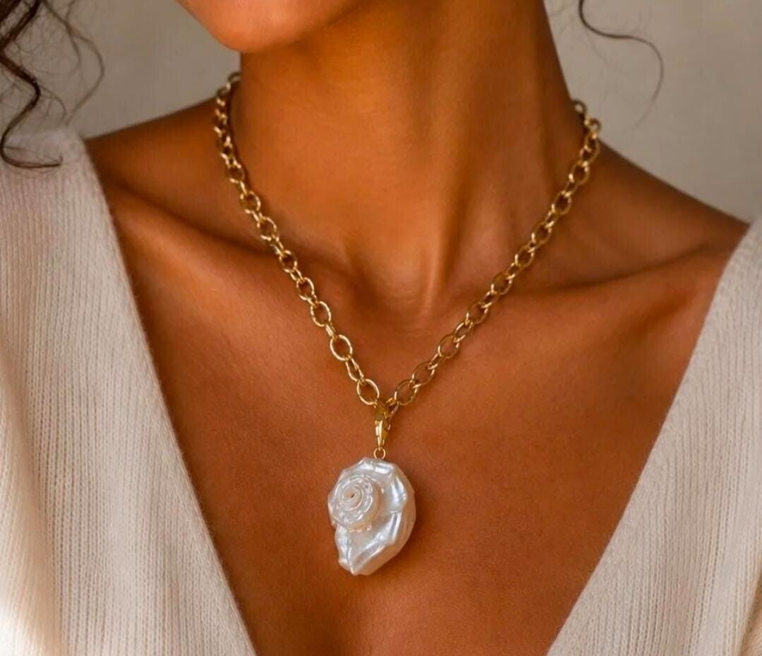 Collier Belle Mare • Coquillage nacré