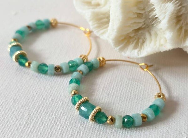 Boucles d'oreilles Blue Bay