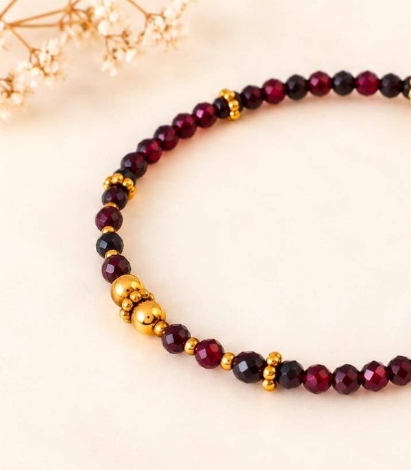 Bracelet Joyau de Jaipur-Grenat