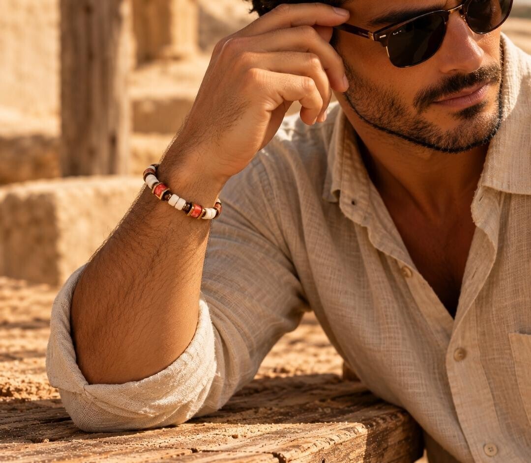 Bracelet homme Banjara – Style bohème | Collection Nomade
