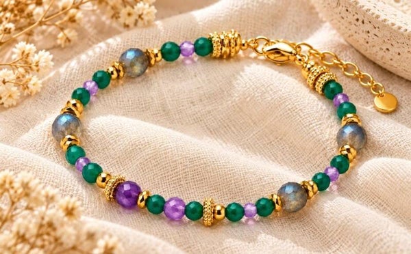 Bracelet femme en pierres naturelles – Nuit Mystique | La Bohème Rose