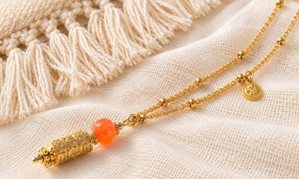 Collier Mantra- Orange