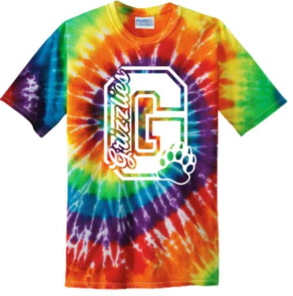 Big G Rainbow Tie Dye Tee