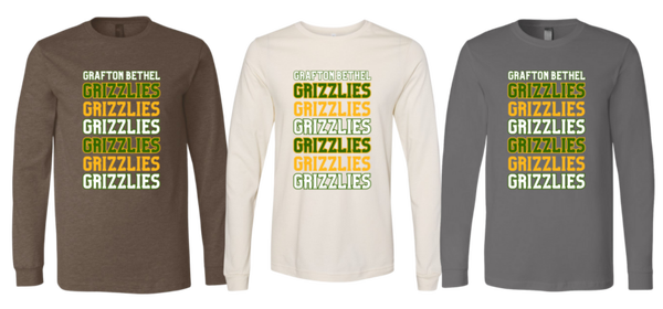 Grizzlies on Repeat Long Sleeve Tee