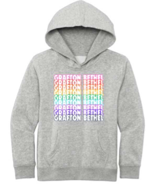 Multicolored Grafton Bethel Hoodie Light Heather Grey