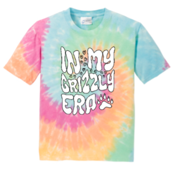Grizzly Era Tie Dye Tee Pastel Rainbow