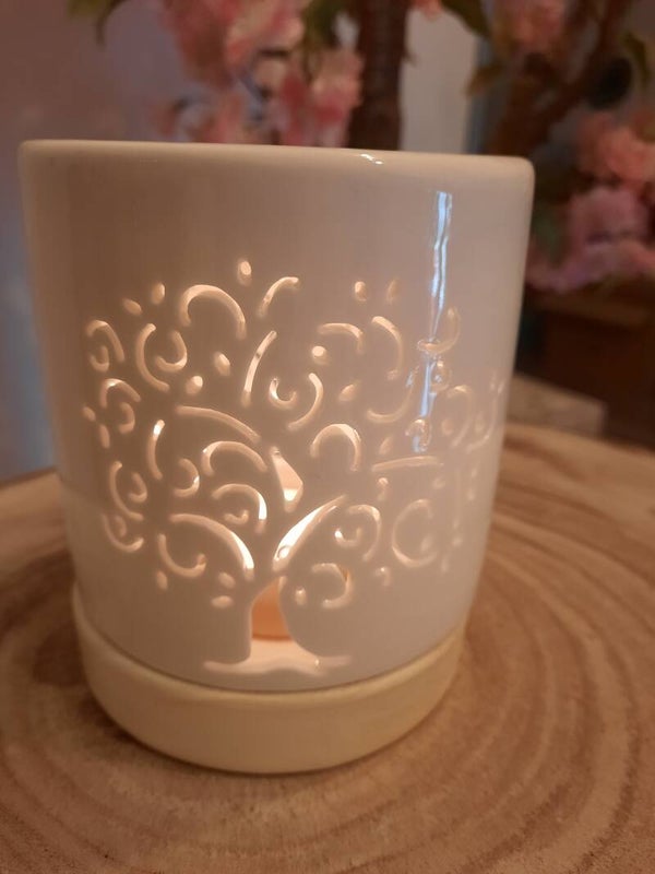 Brûleur Arbre de vie blanc