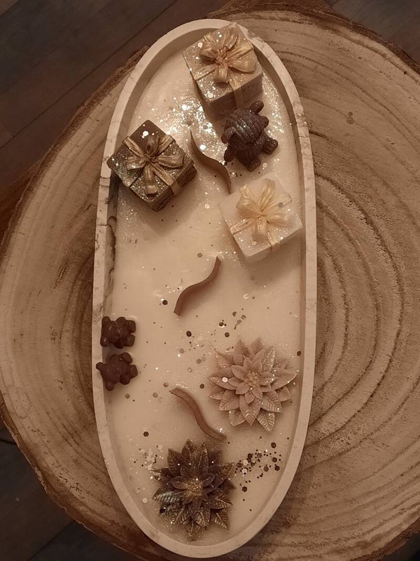 Compo jesmonite thème Noël