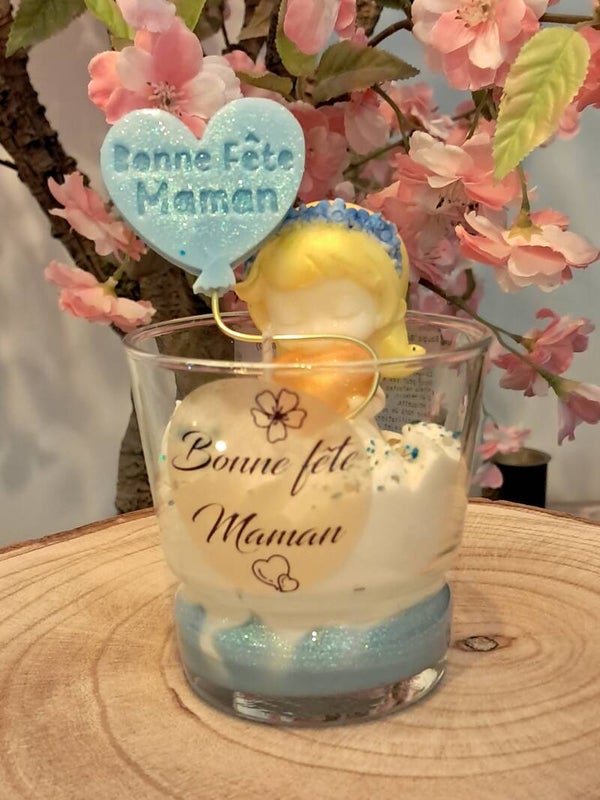 Bougie " Bonne fête maman"