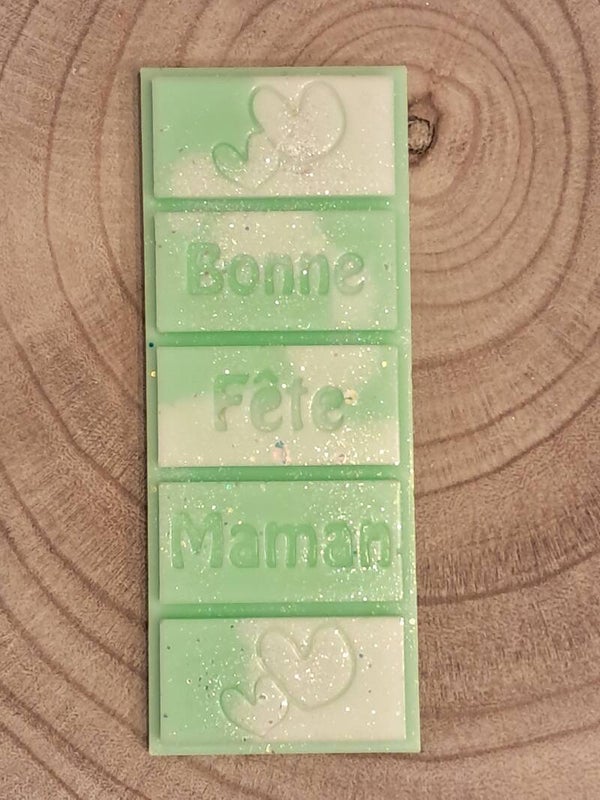 Fondant tablette "Bonne fête Maman"