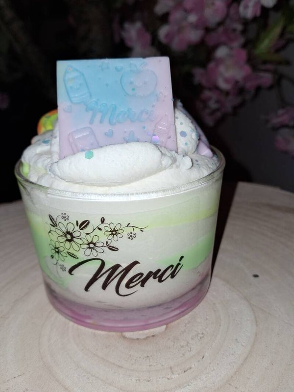 Bougie "Merci"