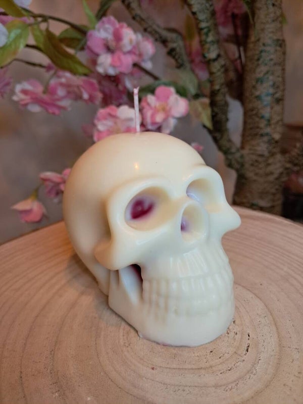 Bougie "tête de mort sanglante"