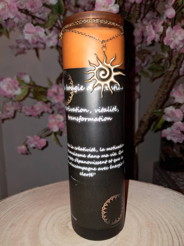 Ma bougie d'intention "Motivation, vitalité, transformation"