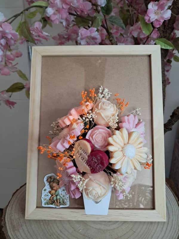 Bouquet-cadre "Bonne fête maman"