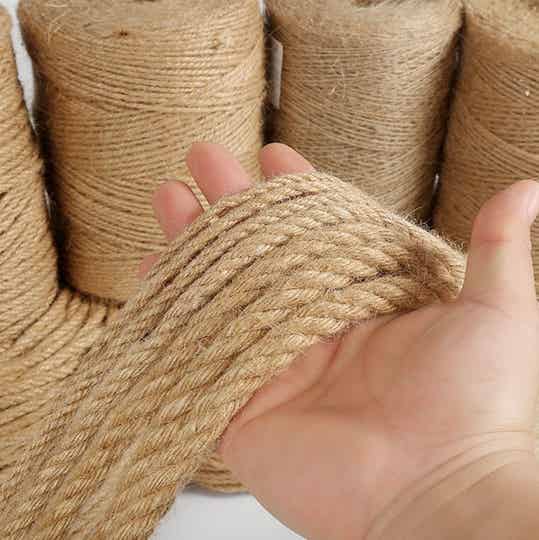 Cordage chanvre Corde de jute au mètre ∅ de 8 à 20 mm