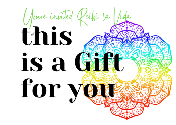 Cadeaubon You're invited reiki la vida.