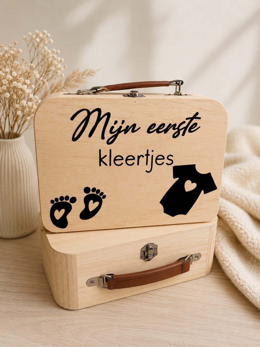 Koffer eerste kleding