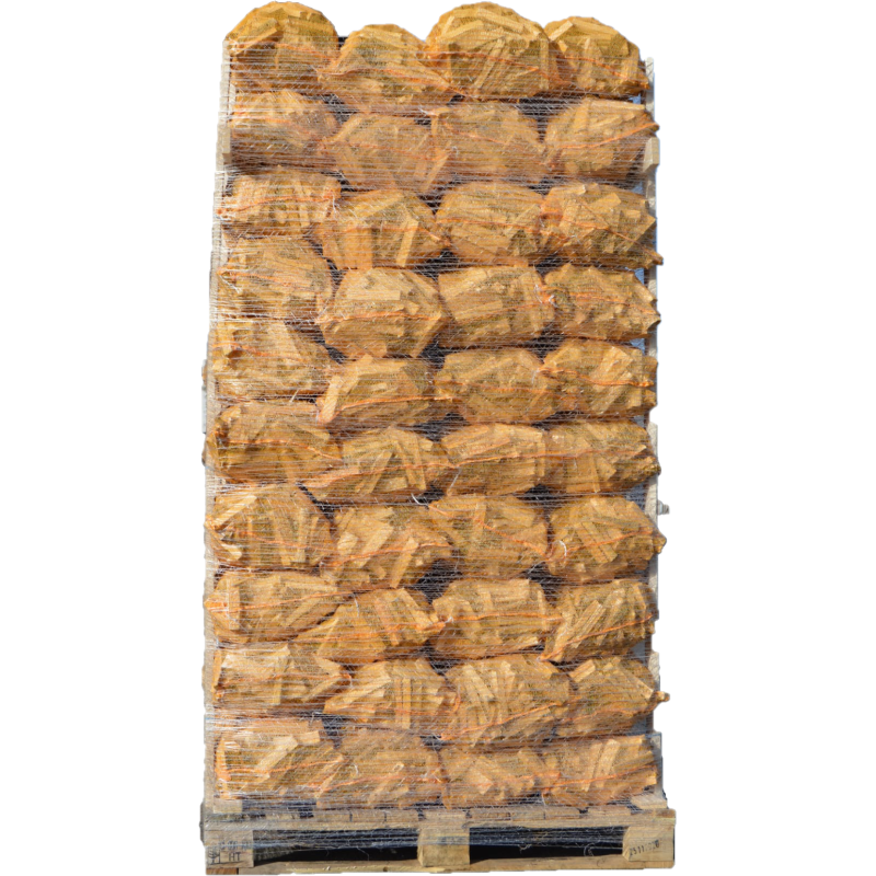 Bois de chauffage Bouleau 50 cm - 48 sacs de 40 L - séché en chambre