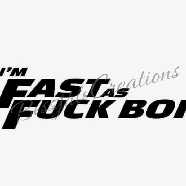 Fast as F*ck sticker