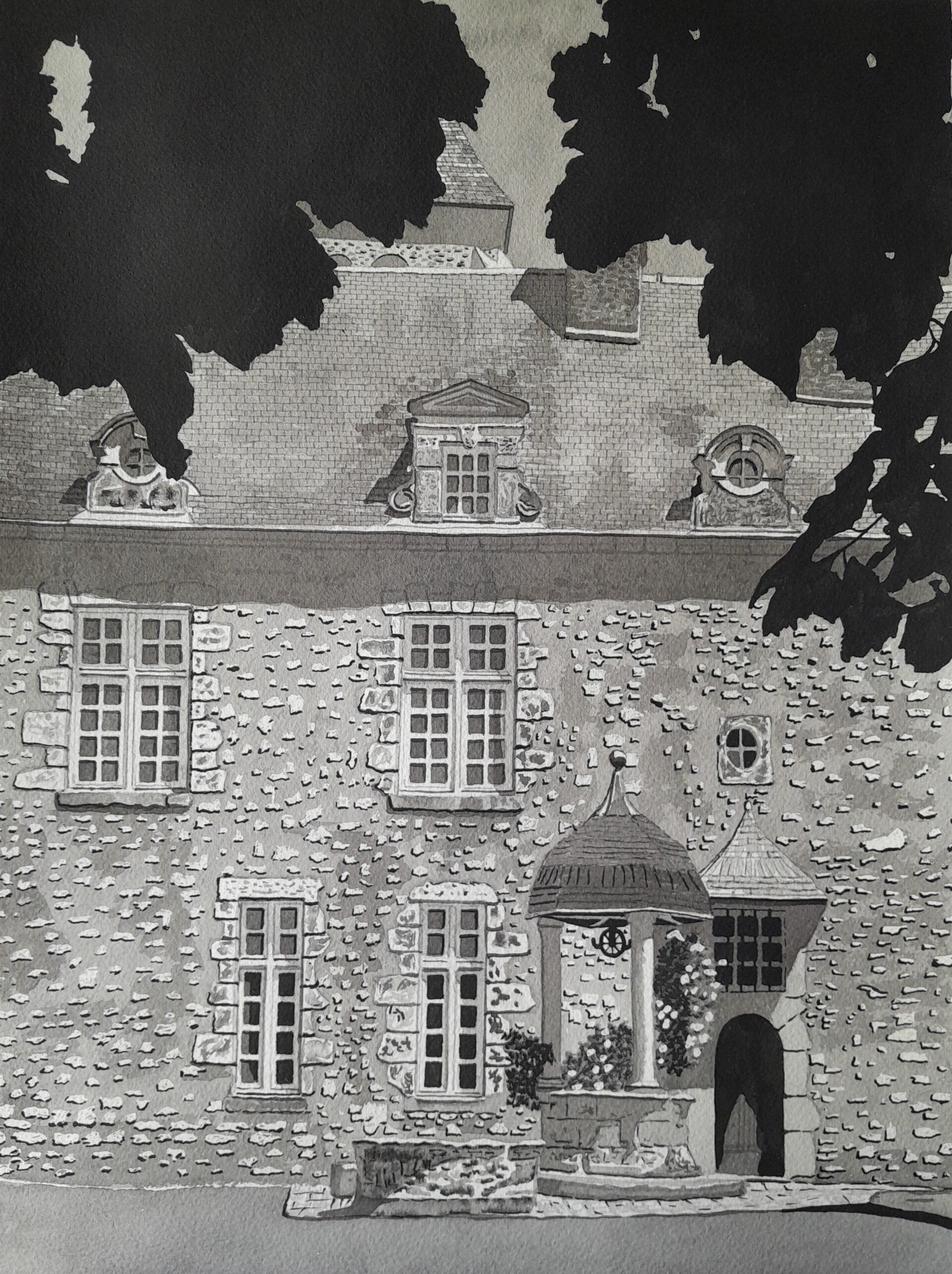 COUR DU CHATEAU DE TALCY.