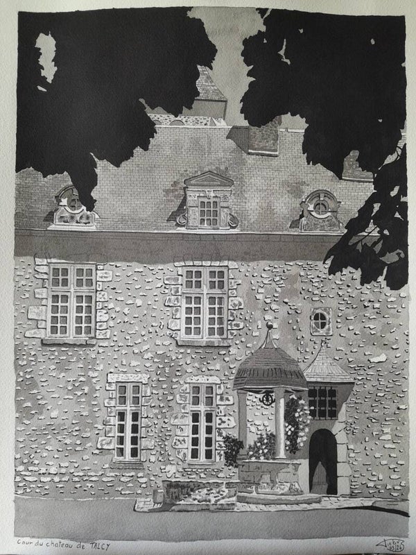 COUR DU CHATEAU DE TALCY.