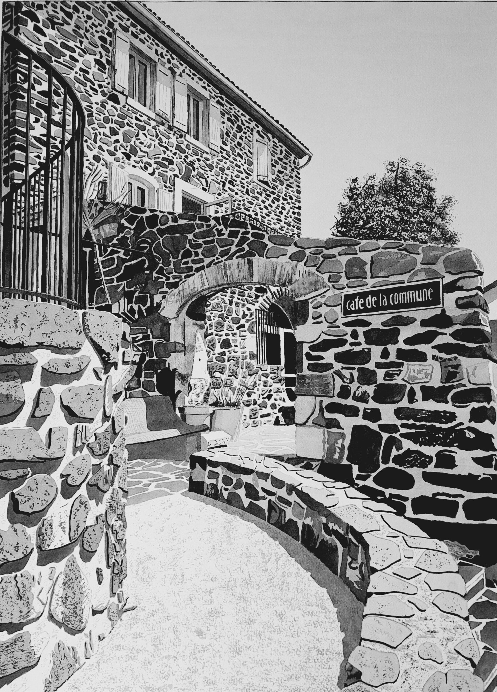 LE CAFE DE LE COMMUNE - ST-LAURENT-SUR-COIRON.
