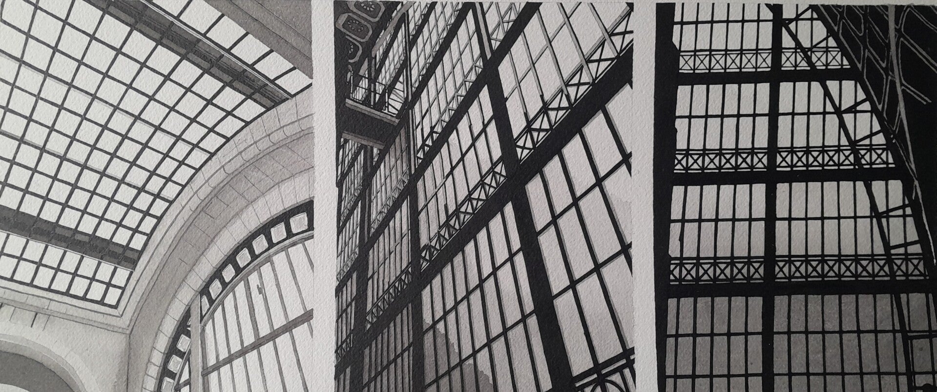 STRUCTURE METALLIQUE MUSEE D'ORSAY - TRIPTYQUE.