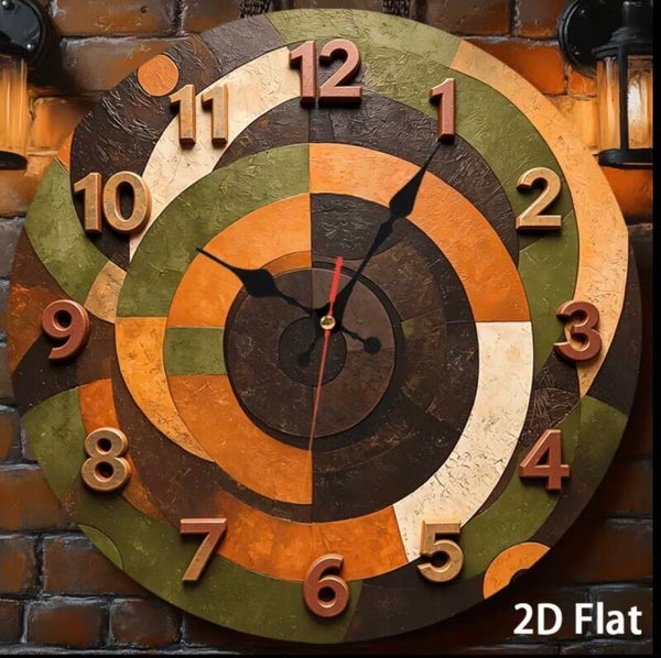 Earth Color Wall Clock