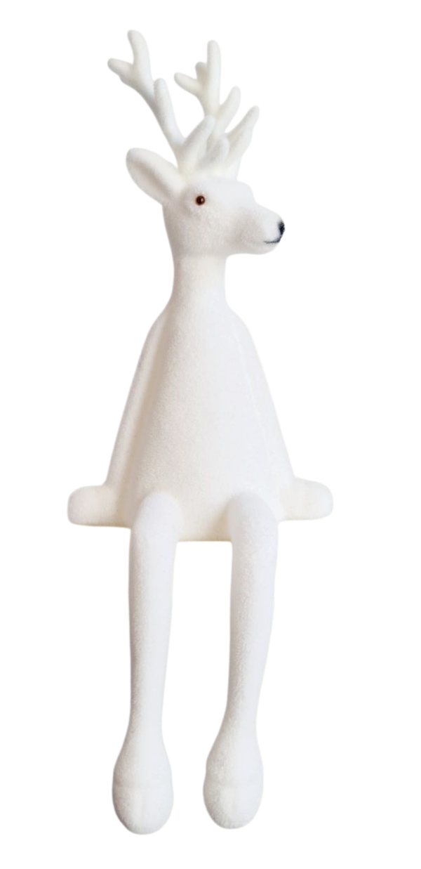 Kerstfiguur wit hert