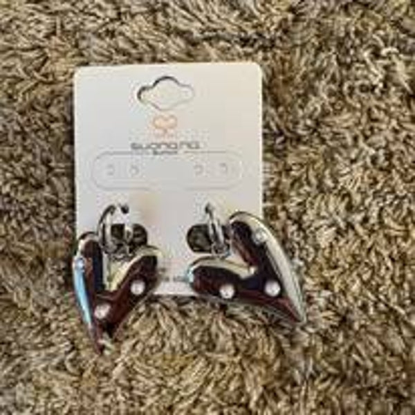 oorbellen hart met parels