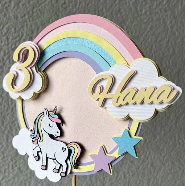 Cake topper Licorne