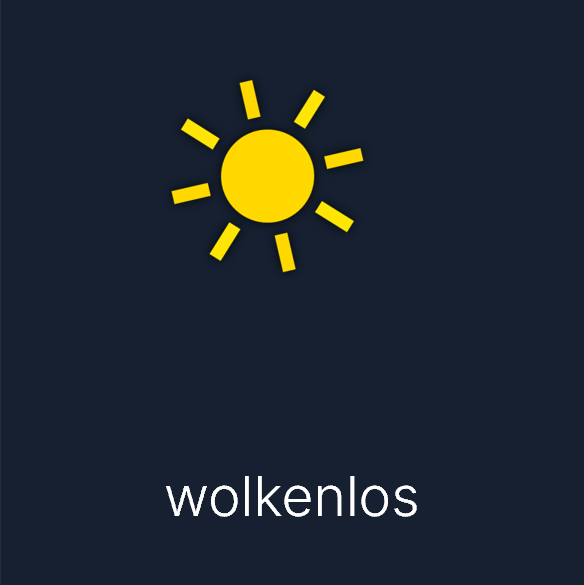 Wettersymbol: wolkenlos