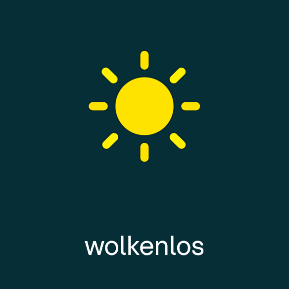 Wettersymbol: wolkenlos